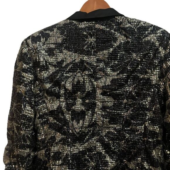 ROTATE Agustina Sequined Double Breasted Blazer Size 8 - Picture 8 of 12